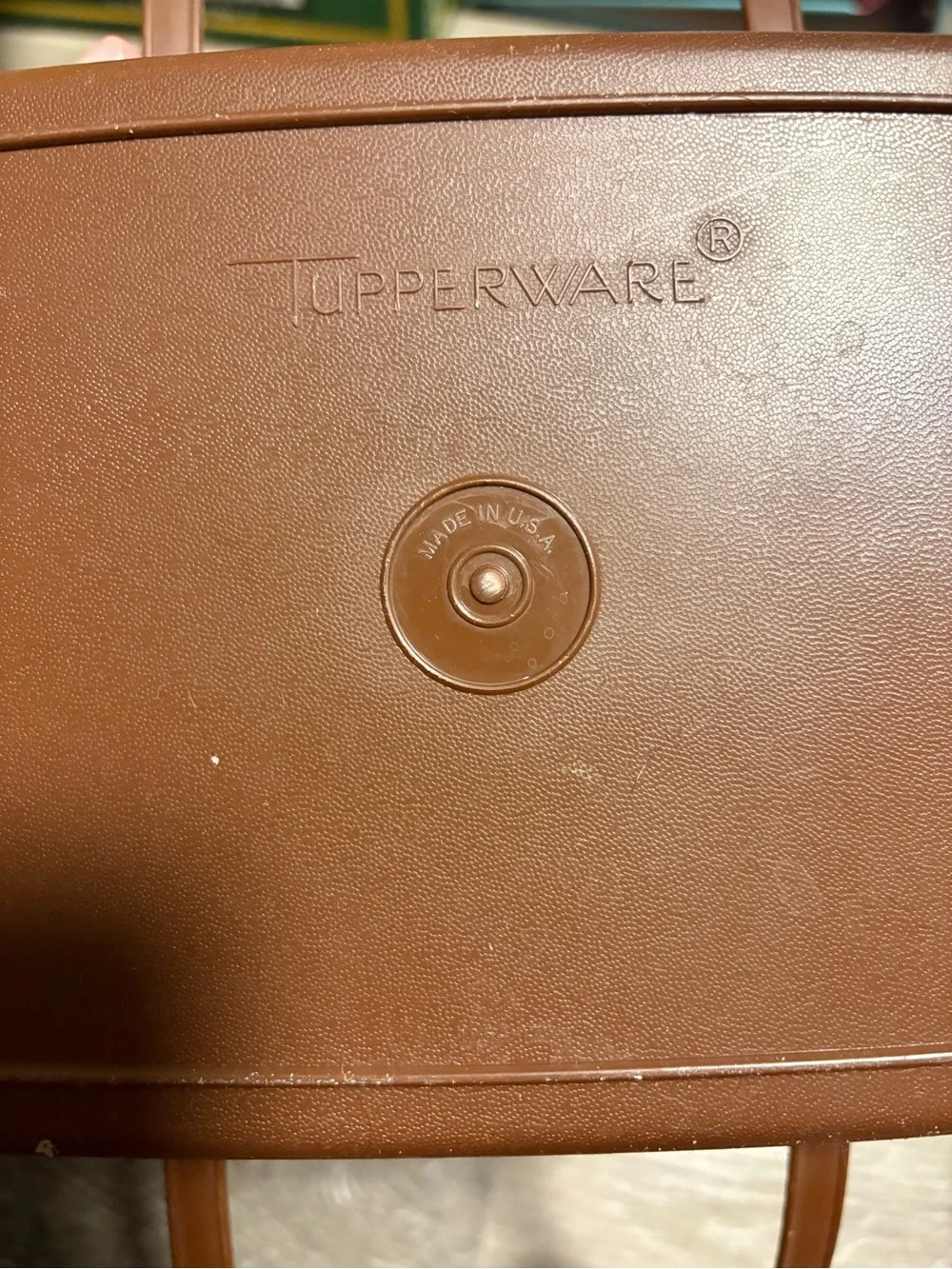 Brown Tupperware Plastic Storage Container - Does not include lid